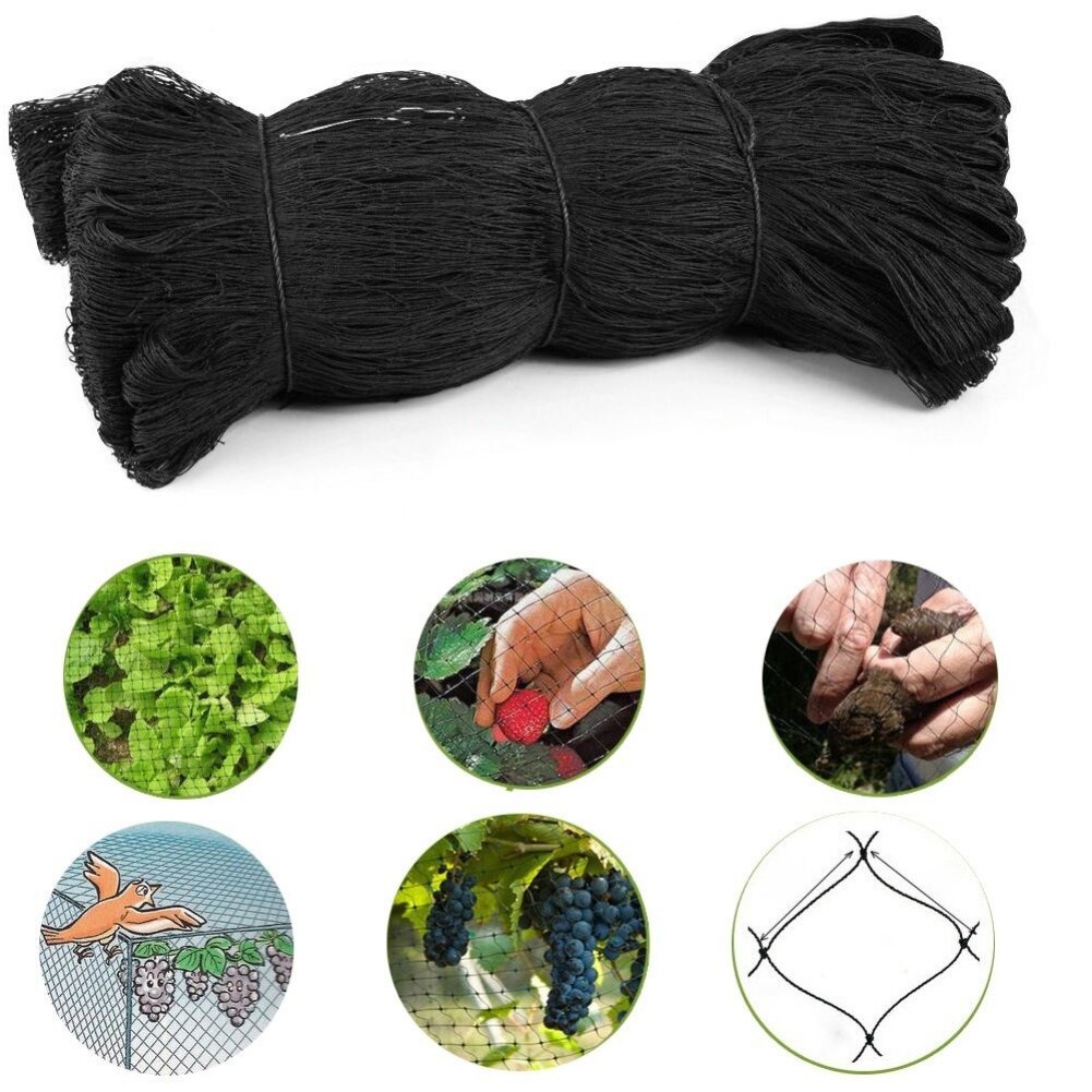 Anti fågelnät växthus grönsaksträdgård träd frukt växt mesh nätskydd