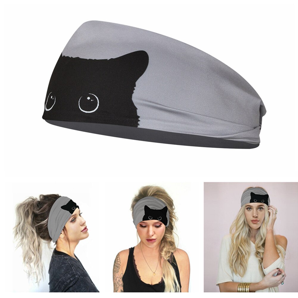 1pc flag pattern stretchable sports headband men women fitness sweat bands anti-slip yoga hair bands outdoor headband scarf