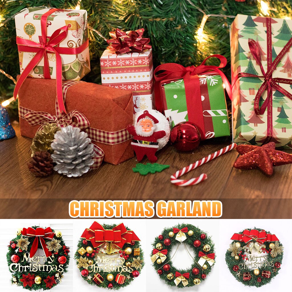 Jaar Guirlande Arrangement Kerst Ornament Kerst Krans Decoratieve Krans Kerst Decoraties Voor Huis