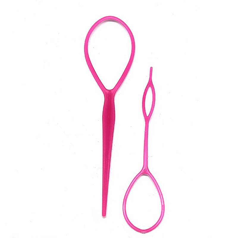 Salon 2-4pcs/set Women Girls Ponytail Creator Plastic Loop Pony Tail Clip Hair Braid Accessories Maker hair Styling Tool: A4