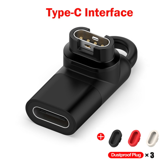 1 Meter USB Typ C Ladekabel für Garmin Fenix 7 7S 7X 6 6S 6X 5 5S 5X Vivoactive 3 4S Venu 2 2S 3 3S mit staubdichtem Stecker: Licht Blau