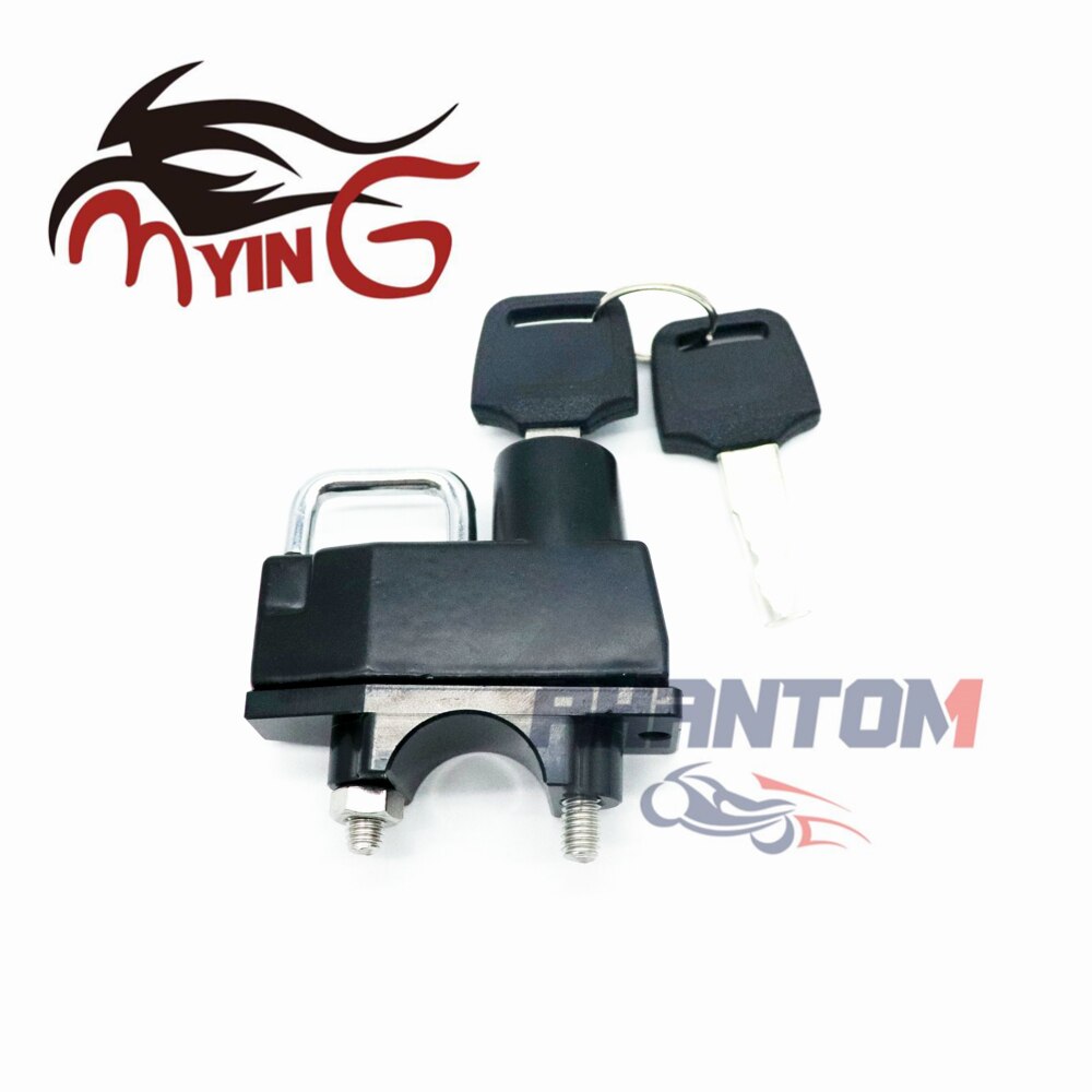 Bloqueo de casco para KAWASAKI ER6F ER-6F Z1000SX ZX6R ZX10R NINJA 250/300 EX250R accesorios de motocicleta abrazadera de manillar CNC