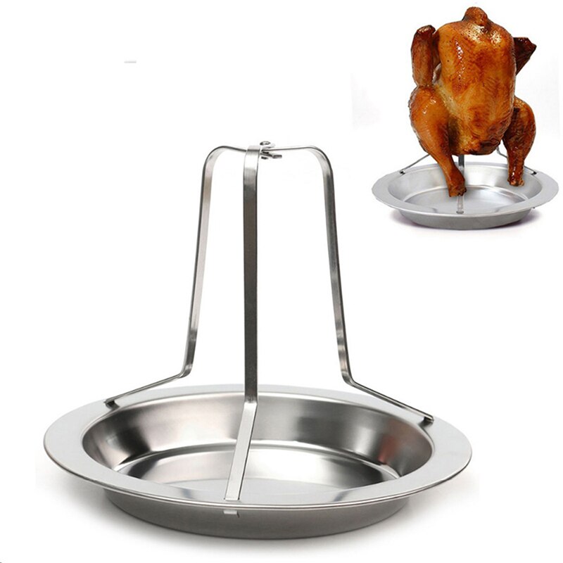 Barbecue Rack Dish DIY Stainless-steel Chicken Roa... – Vicedeal