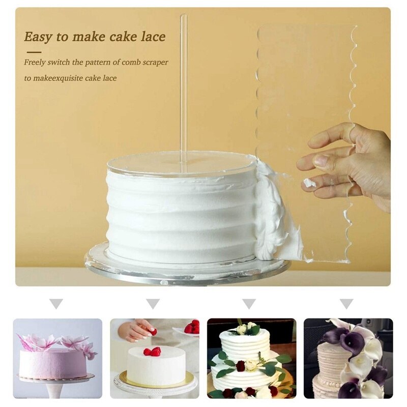 Cake Disc Acrylic Round Cake Disk Set - Cake Discs Circle Ba... – Grandado
