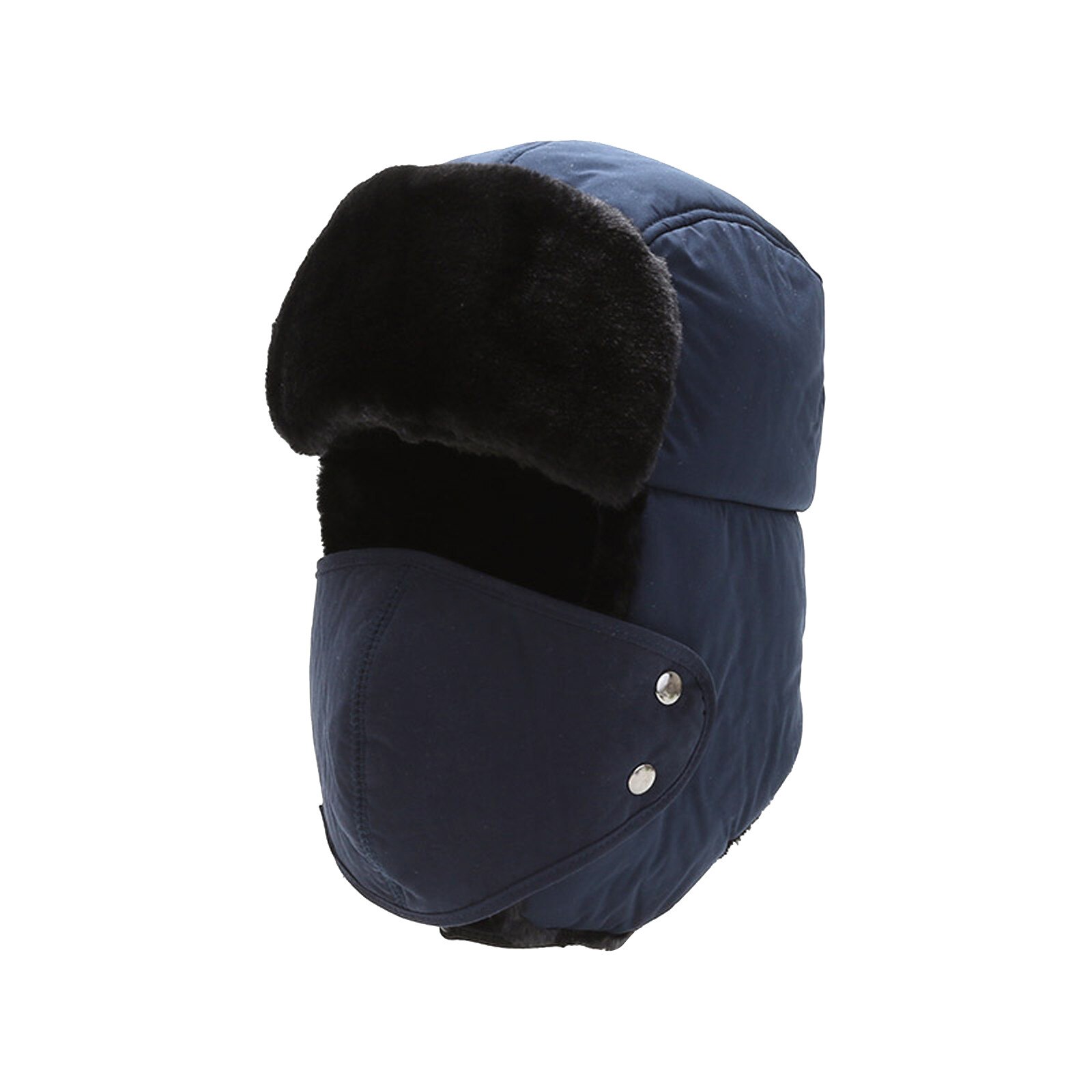 1 pz inverno spesso bombardiere russo cappello paraorecchie traspirante maschera staccabile cappelli donna uomo freddo inverno caldo pelliccia copricapo sci Ushanka