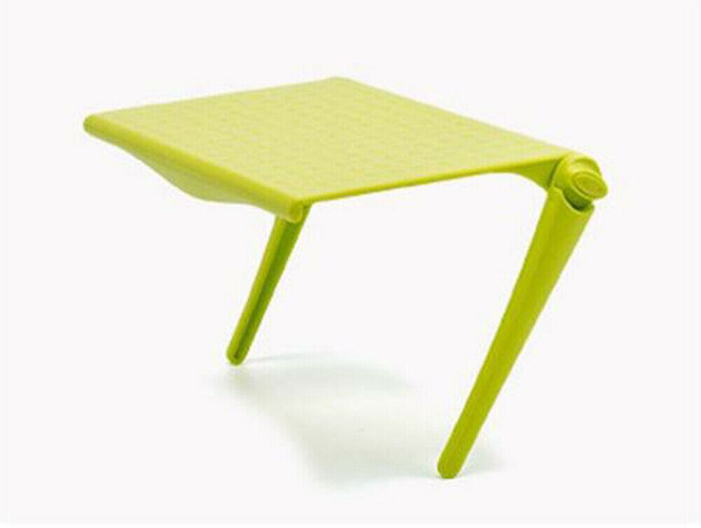 Adjustable Screen Shelf Storage Rack Clip Computer Table Desk Stand Accessories Screen Shelf Storage Rack Decoration: Green
