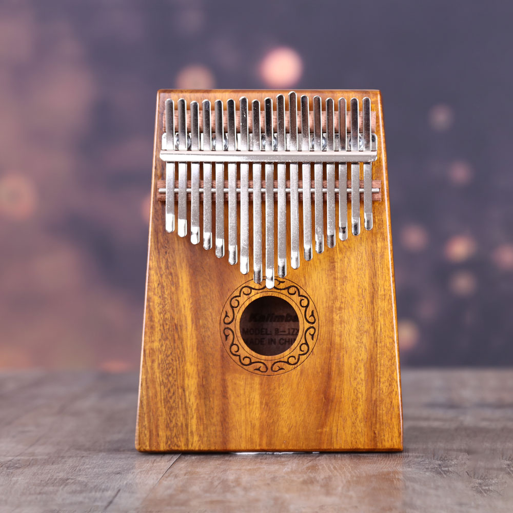 African Kalimba 17 Key Llaves EQ Kalimbas Thumb Piano Mbira Calimba Likembe Kangombio Leekembay Grand Piano Musical Instrument