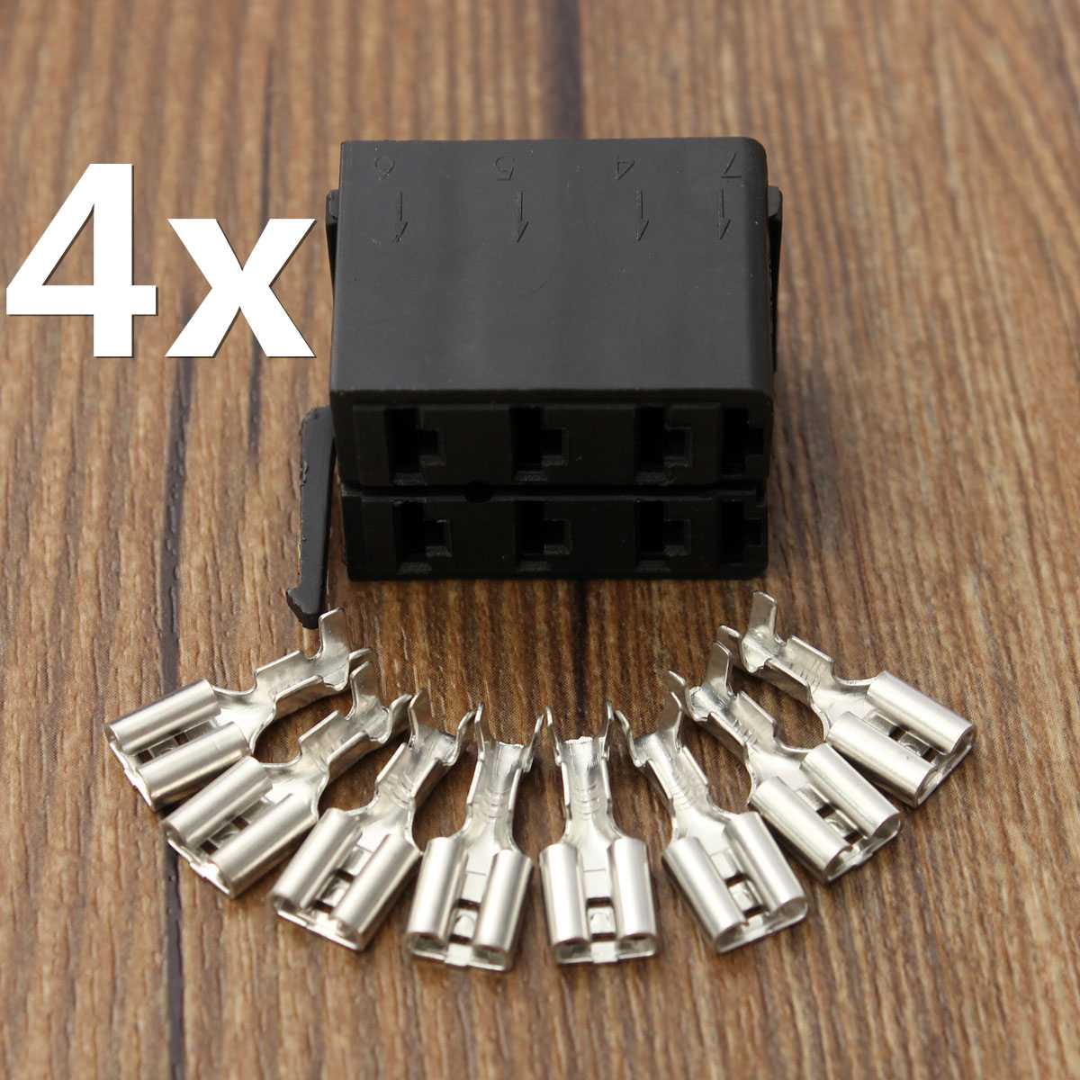 4 Set 8X ABS Legering Vrouwelijke Spade Terminals Connectors Voor ARB Socket Plug Carling Tuimelschakelaar