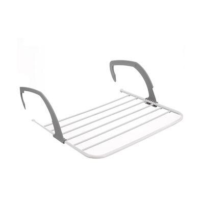 52x16x34.5cm Foldable Drying Rack Folding Outdoor Pole Portable Clothes Punch Radiator Hanger Balcony Telescopic Dryer Airer: grey Ordinary