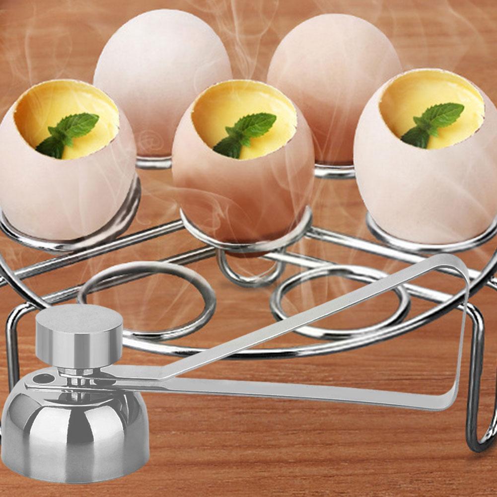 Practical Metal Egg Scissors Egg Topper Cutter Opener Kitchen Egg Steel Open Set Boiled Tools Stainl D3t4