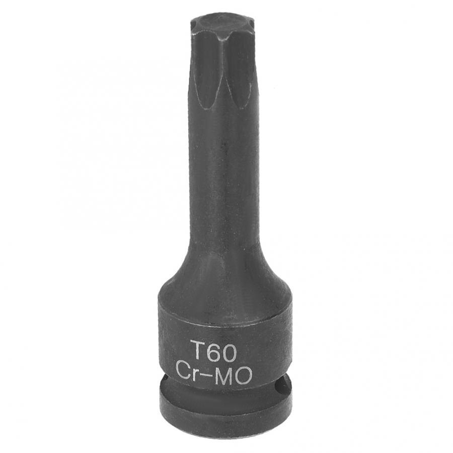 1Pcs T50/T60/T70/T80/T90 1/2in Hex Screwdriver Socket Adaptor Star Head Drive Air Impact Wrench Bit Socket Auto Car Repair Tools