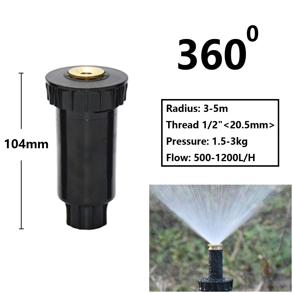 Have-plæne popup-sprinkler 90/180/360- graders kunstvandingsstrålesprinkler landbrugsbrydningsdyse til vanding og kunstvanding: Lilla