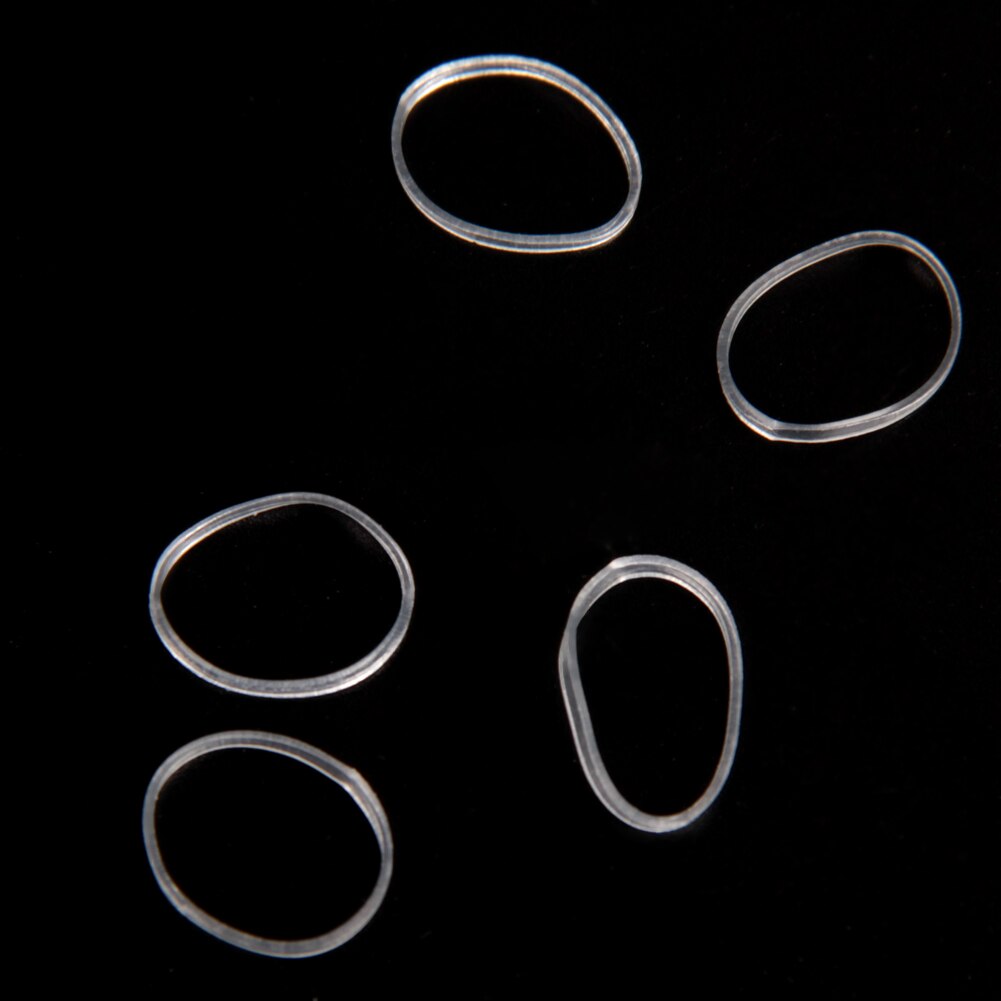 500Pcs Hair Tie Band Paardenstaart Houder Elastische Rubber Clear White Vrouwen Diy Haar Styling Tools Accessoire Cirkel Paardenstaart Hoofddeksels