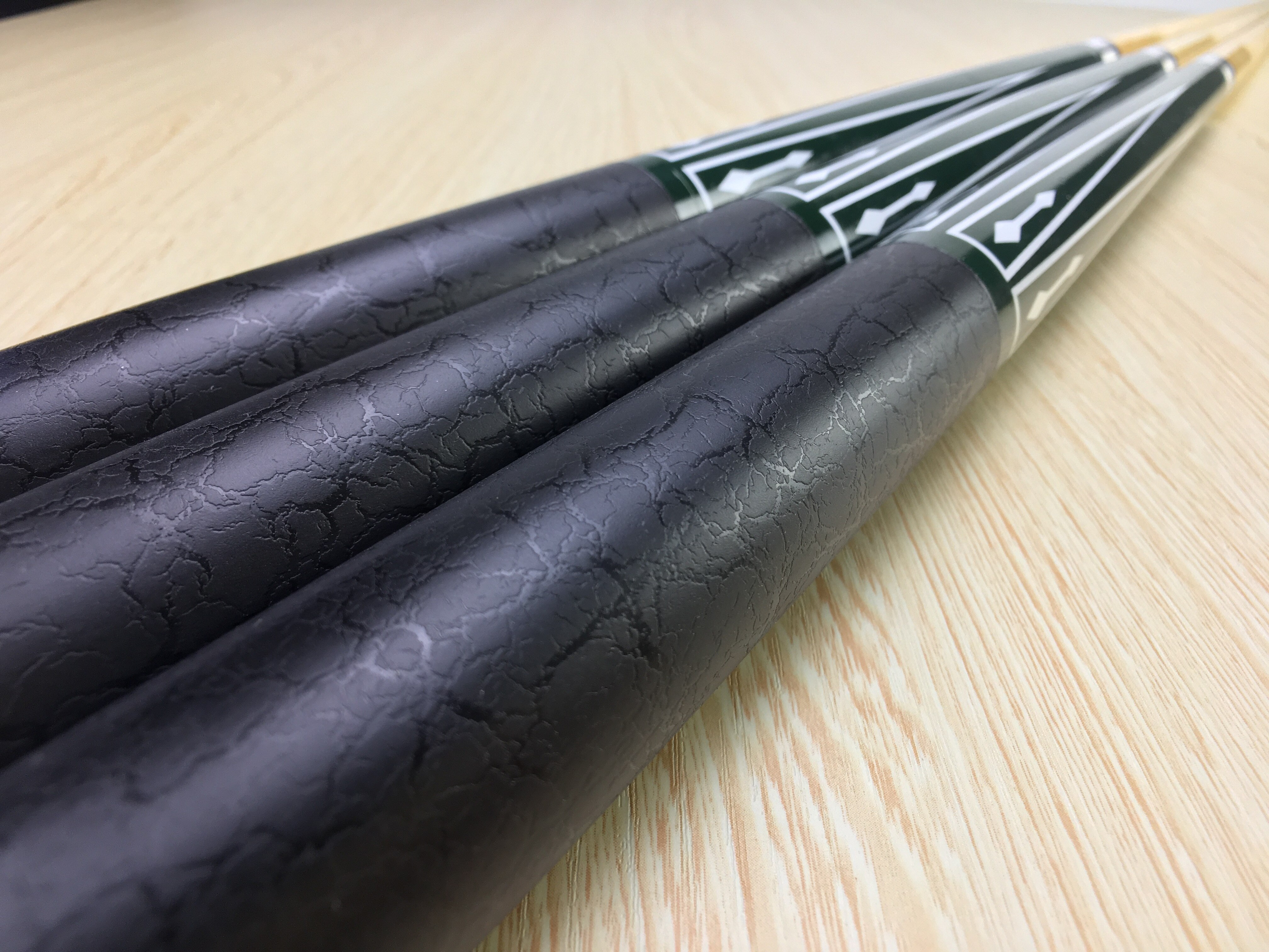 newest 13MM Cue Tip Green Hardwood Maple Billiard Pool Cue Stick