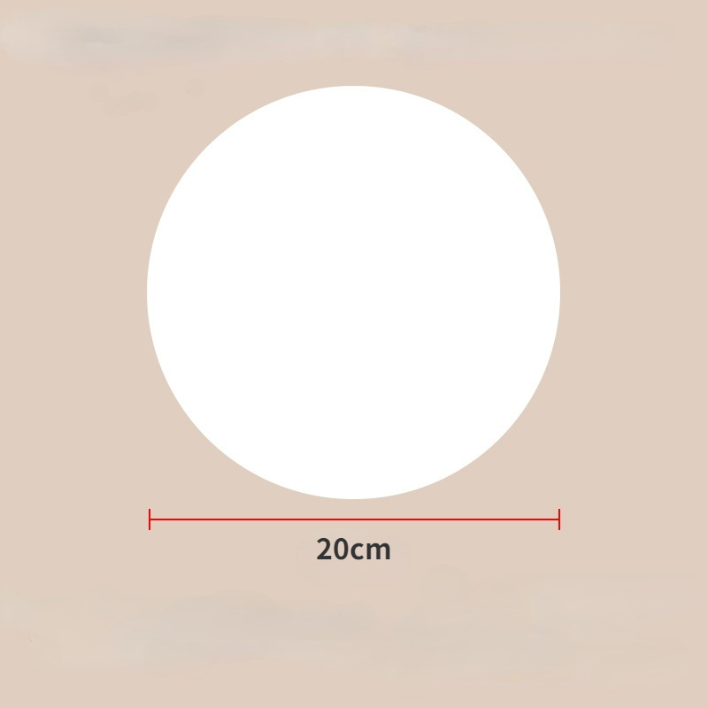 Papier de cuisson antiadhésif jetable pour friteuse à Air, 50 pièces, 18/19/20/21/22/23cm, ustensiles de cuisine: 50PCS-20cm-No Holes