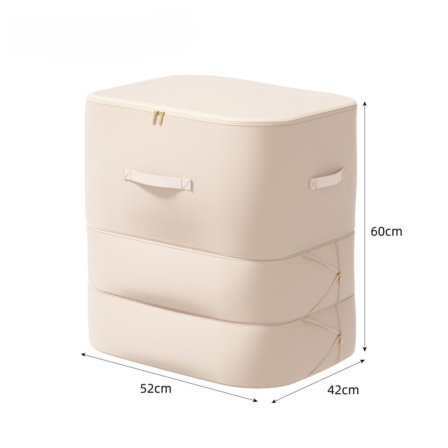 Zelfcompressie Organisator Dekbed Opbergtas Grote Capaciteit Zelfcompressie Bewegende Organisator Zakken Zware Verhuiszakken: WHITE