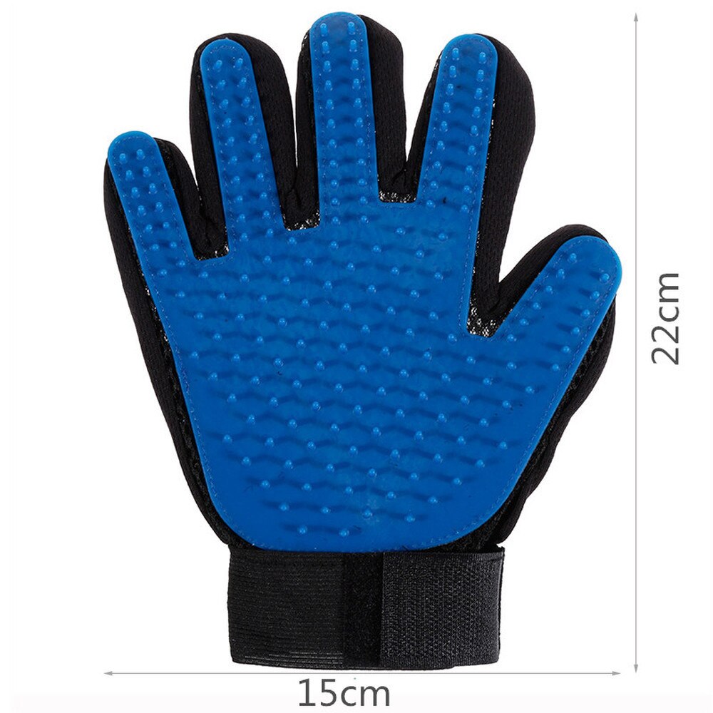 Pet Dog Grooming Glove Silicone Cats Brush Comb Deshedding Hair Gloves Dogs Bath Cleaning Supplies Animal Combs Massage Gloves