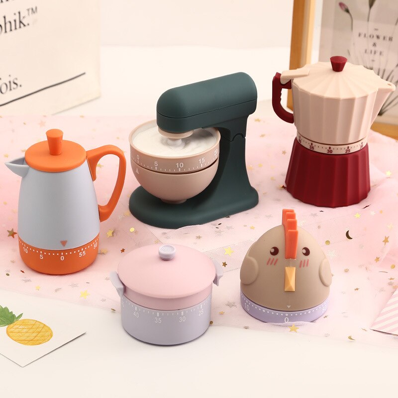 Leuke Student Roterende Timer Meisje Mooie Tijd Manager Leren Tijd Herinnering Mechanische Koken Timer Home Decor