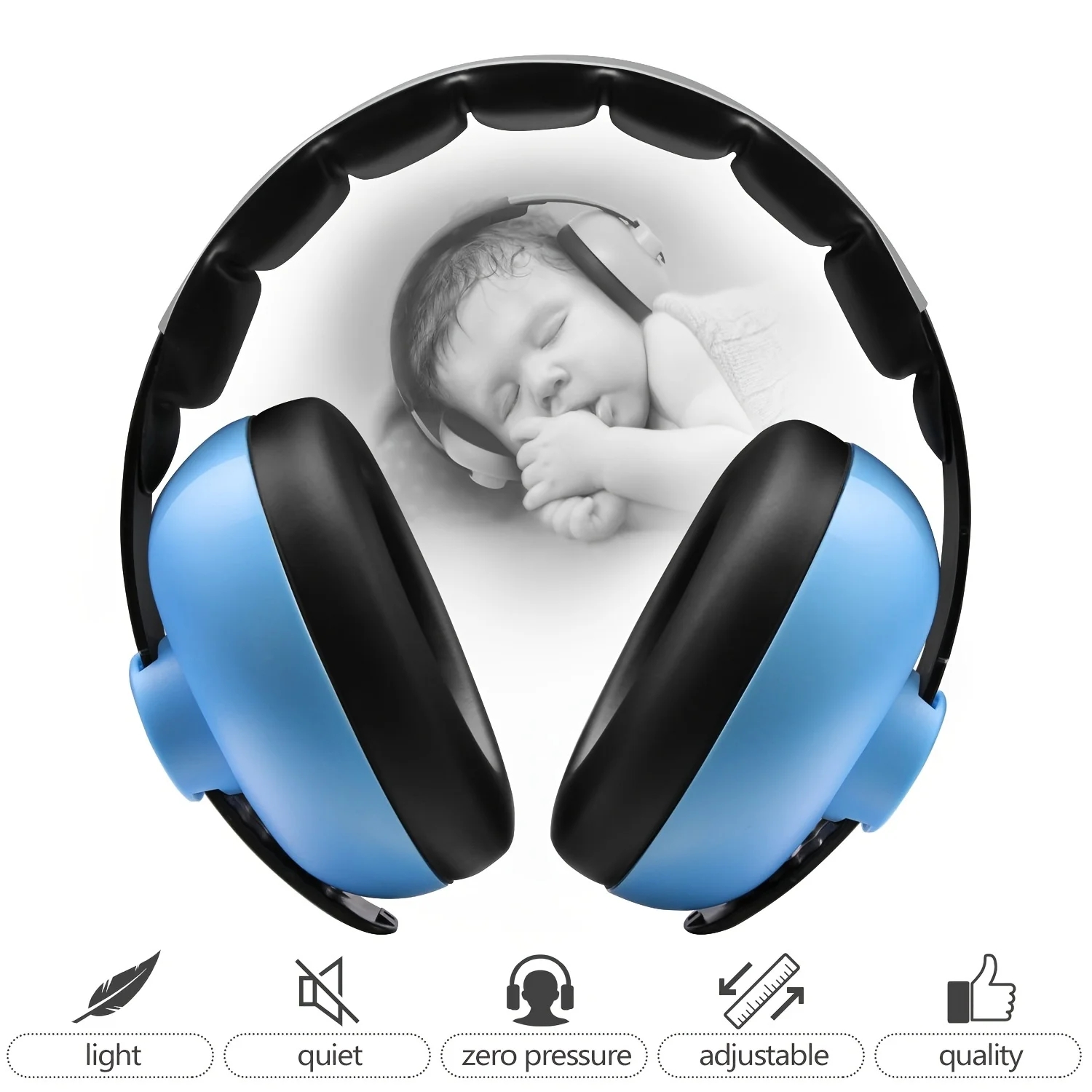 Anti Lawaai Baby Koptelefoon Kinderen Slaap Oor Brancard Baby Oren Bescherming Kinderen Oorbeschermers Slapen Oordopjes Kind Oorbeschermer