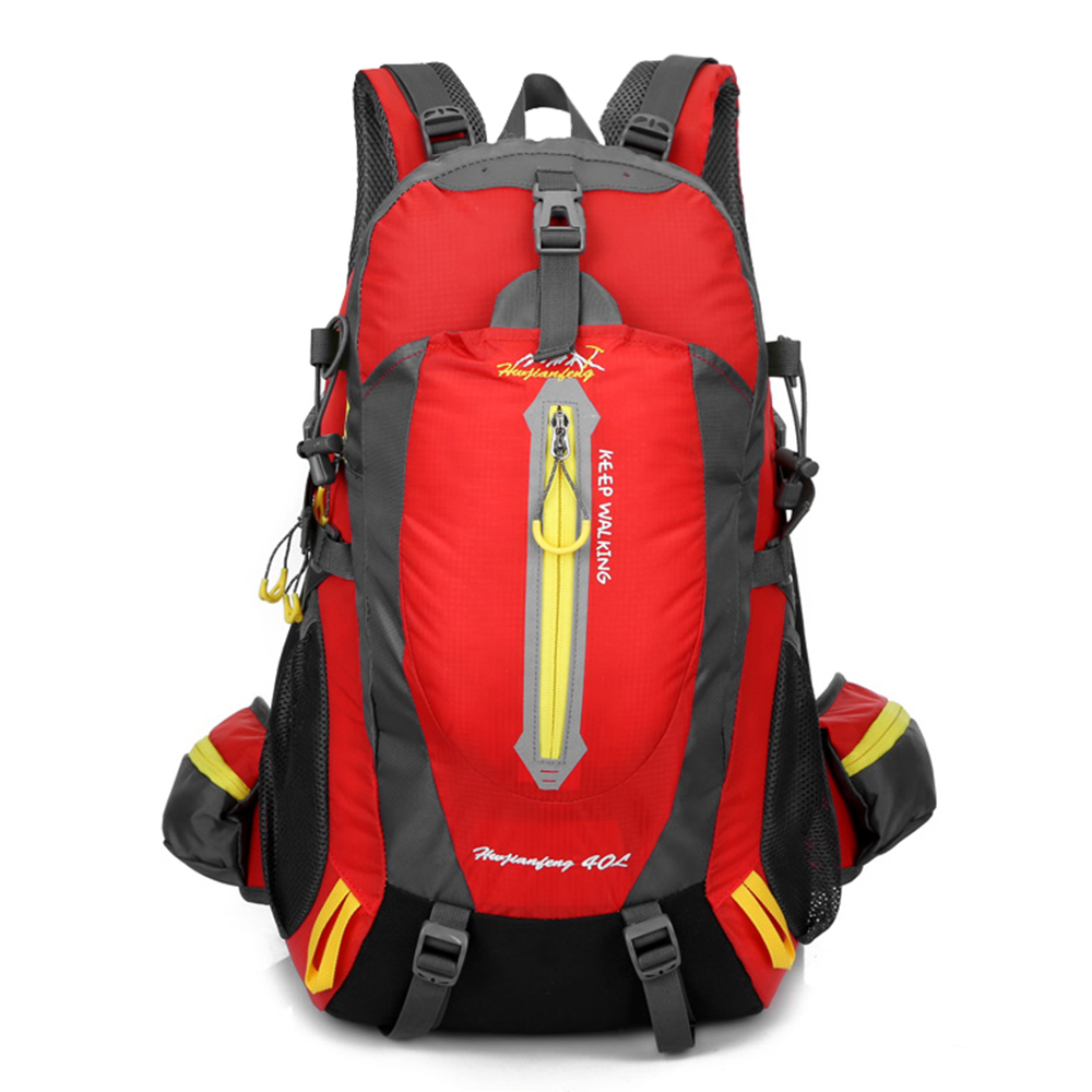 40L wasserabweisender Reiserucksack Camping Wandern Laptop Tagesrucksack Trekking Klettern Rucksäcke für Männer Frauen Wanderzubehör: Licht Grau