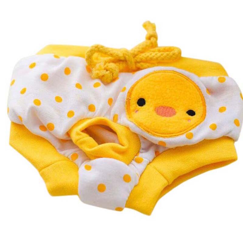 Colorful Puppy Pet Dog Cotton Print Cozy Sanitary Physiological Pants Pet Underwear