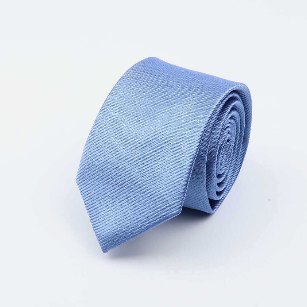 Men Solid Classic Ties Formal Striped Business 6cm Slim Necktie for Wedding Tie Skinny Groom Cravat: 10
