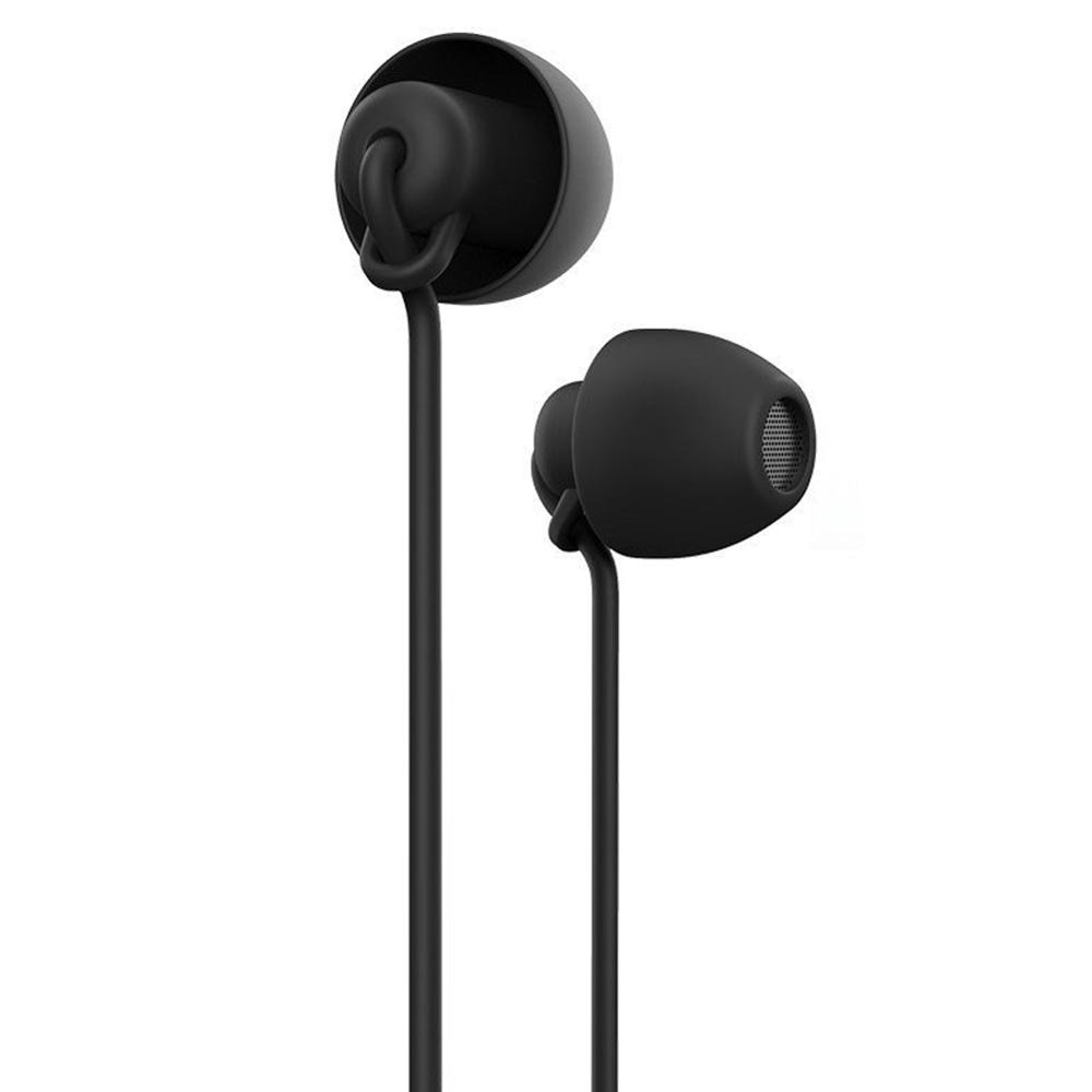 Silicone 3.5MM Plug In-Ear réduction du bruit filaire écouteur décontracté sommeil casque écouteurs léger doux pour tous les téléphones intelligents