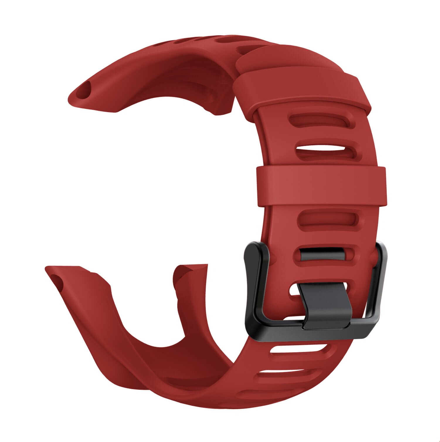 Correas de silicona para SUUNTO Ambit 1/2/3/2S/2R/3P/3S/3R, accesorios de repuesto para pulsera inteligente deportiva, 24mm: Crimson