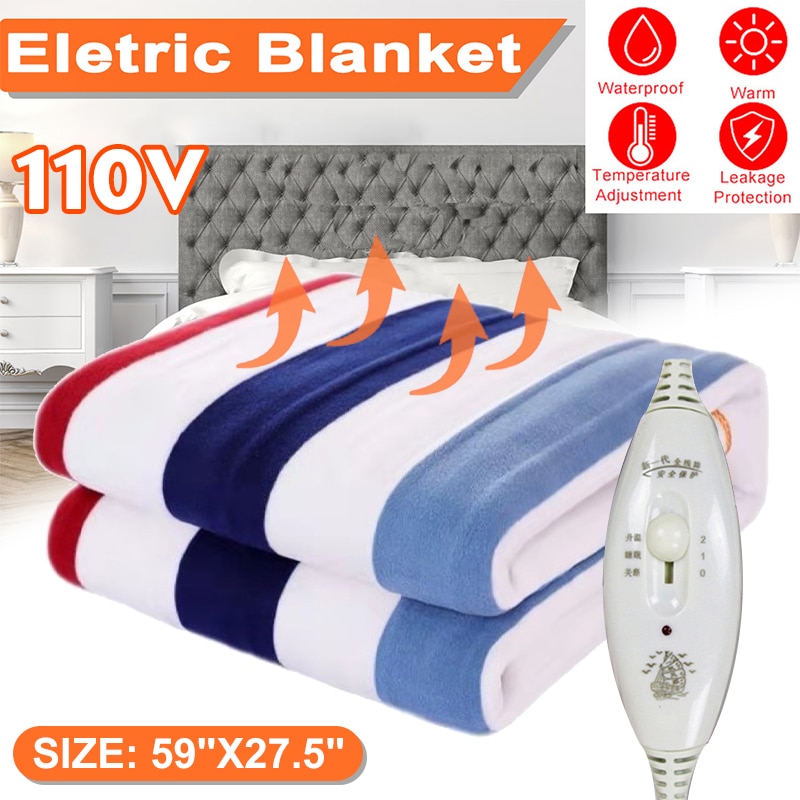 Coussin chauffant électrique 110/220v, matelas chauffant électrique, Thermostat, lit chauffant