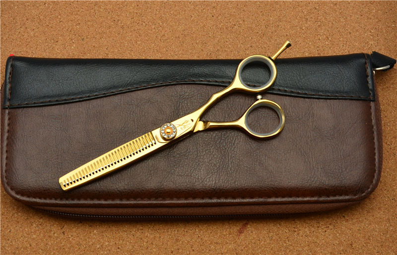 5,5 zoll Jason TOP Friseur Schere 440C Diamante Barbers & #39s Schneiden Schere Ausdünnung Schere haar: One Thinning Add Bag