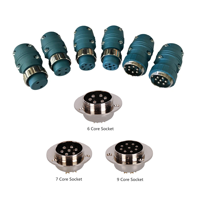 Welding Consumables 6 7 9 Prong Pins Pin Plug Socket Connector Aviation Plug for TIG MIG MAG Plasma Cutting Torch Style