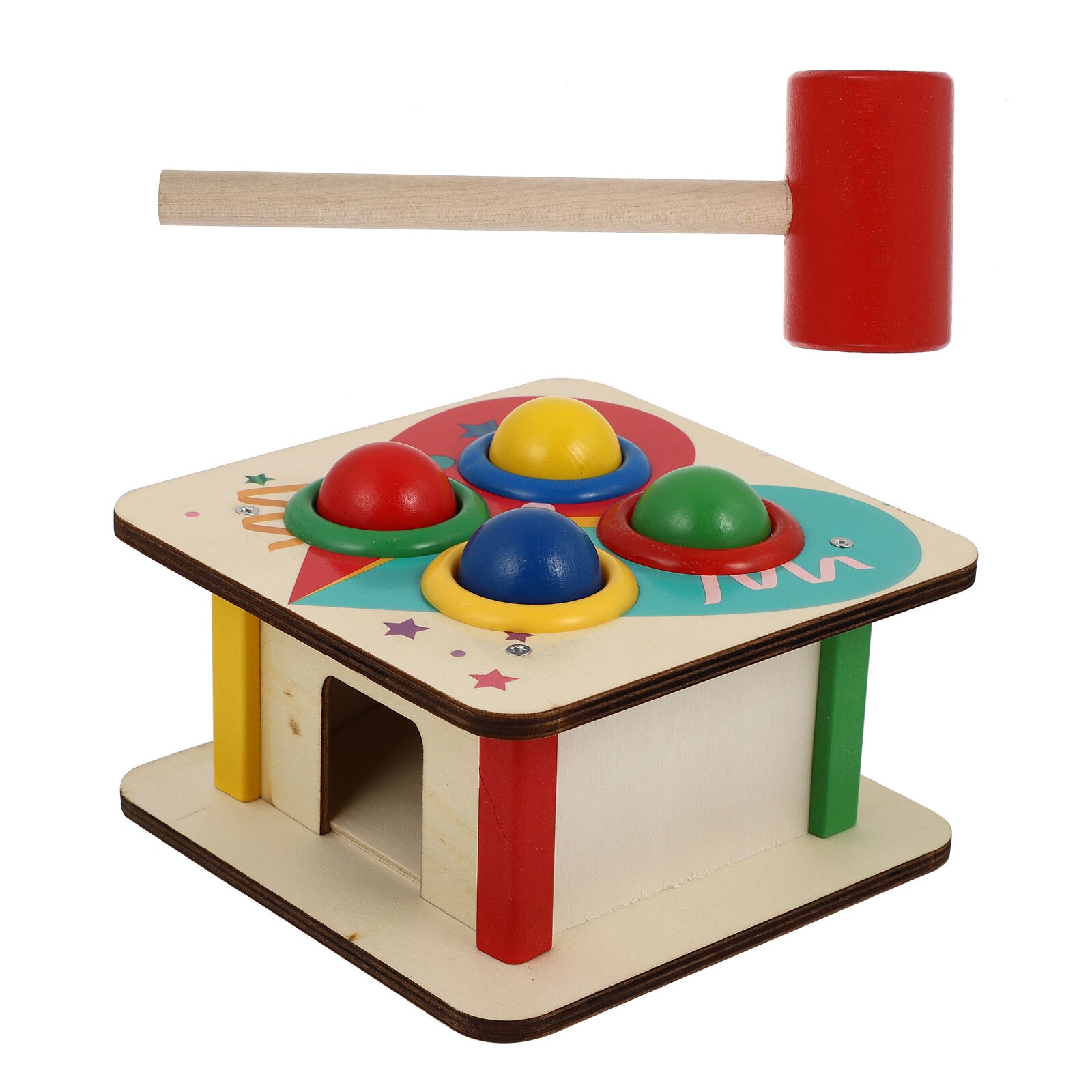 1 set holzklopfspielzeug für kinder, pädagogisches lernspielzeug für kinder