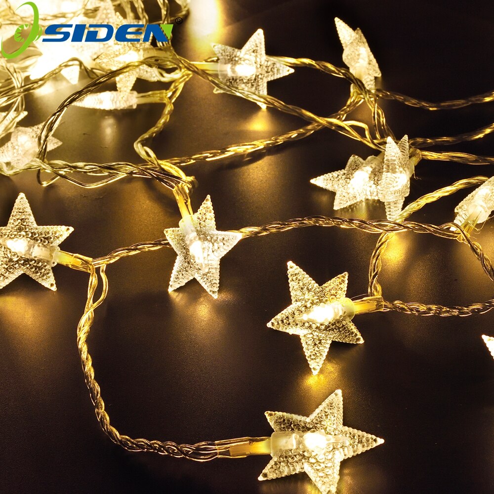 10M LED fairy star string lights 100LEDs leaf garland light for christmas wedding decoration party event