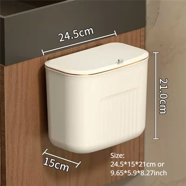 Cesta transparente montada en la pared impermeable con tapa que cambia ropa limpia toalla organizador de lavandería, caja de almacenamiento de cocina lujosa: Gris claro