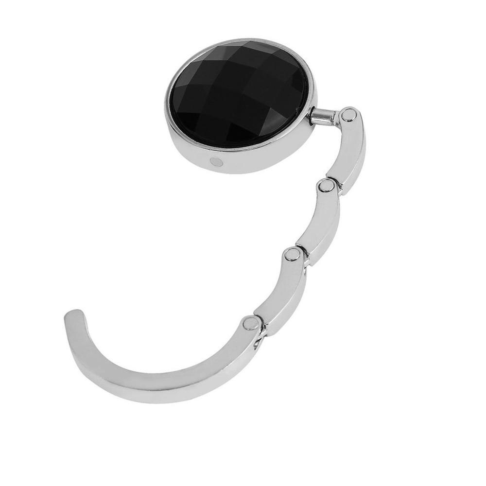 Handbag purse key Hook Wallet Holder in Support of Crochet bathroom kitchen accessories bag hanger decoration home storage: Black