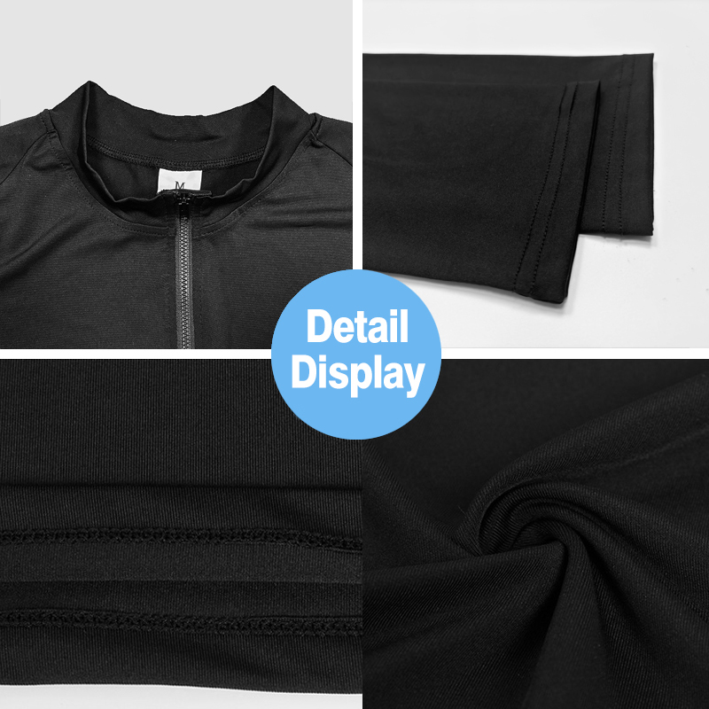 Kompression Enge Fitness Langarm Hemden Herbst schnell trocken Polos Fitnessstudio Bodybuilding Kleidung Herren Sport Trainning Polo Hemden