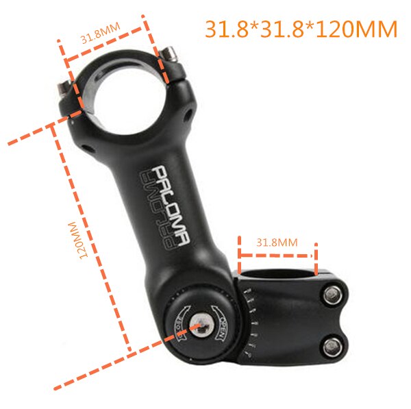 Cykel justerbar cykelstam mtb mountain road stammar stigare 90 110 130mm * 25.4mm 31.8mm*90/120 mm: Od2 31.8 x 31.8 x 120mm