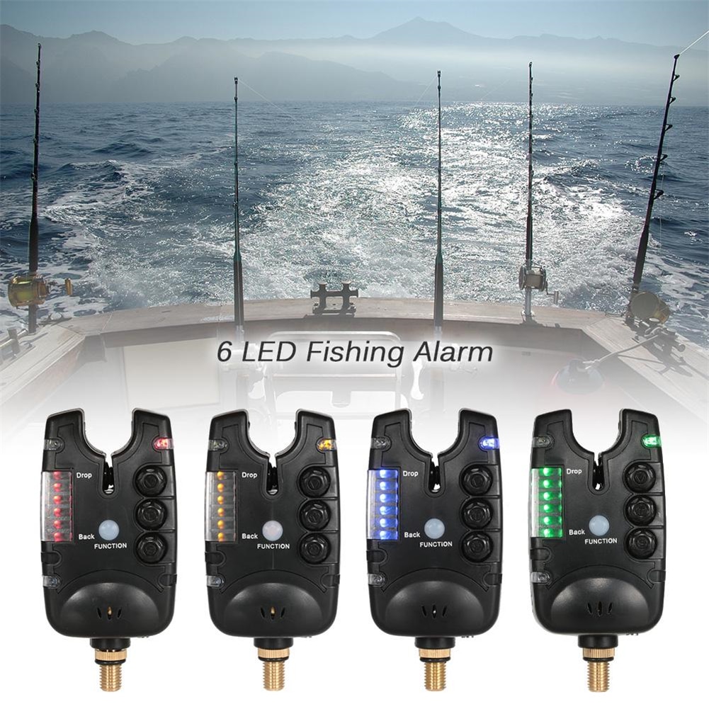 Fiskeri alarm fiskeri bid alarm indikator lyd lys alarm høj følsomhed lyd justerbar tonevolumen