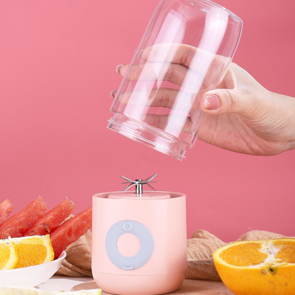 500mL Juicer Blender Fruit Squeezer 1pcs Mini Portable Squeeze Bottle Six Blades Smoothies Shakes Maker for Kitchen Tools
