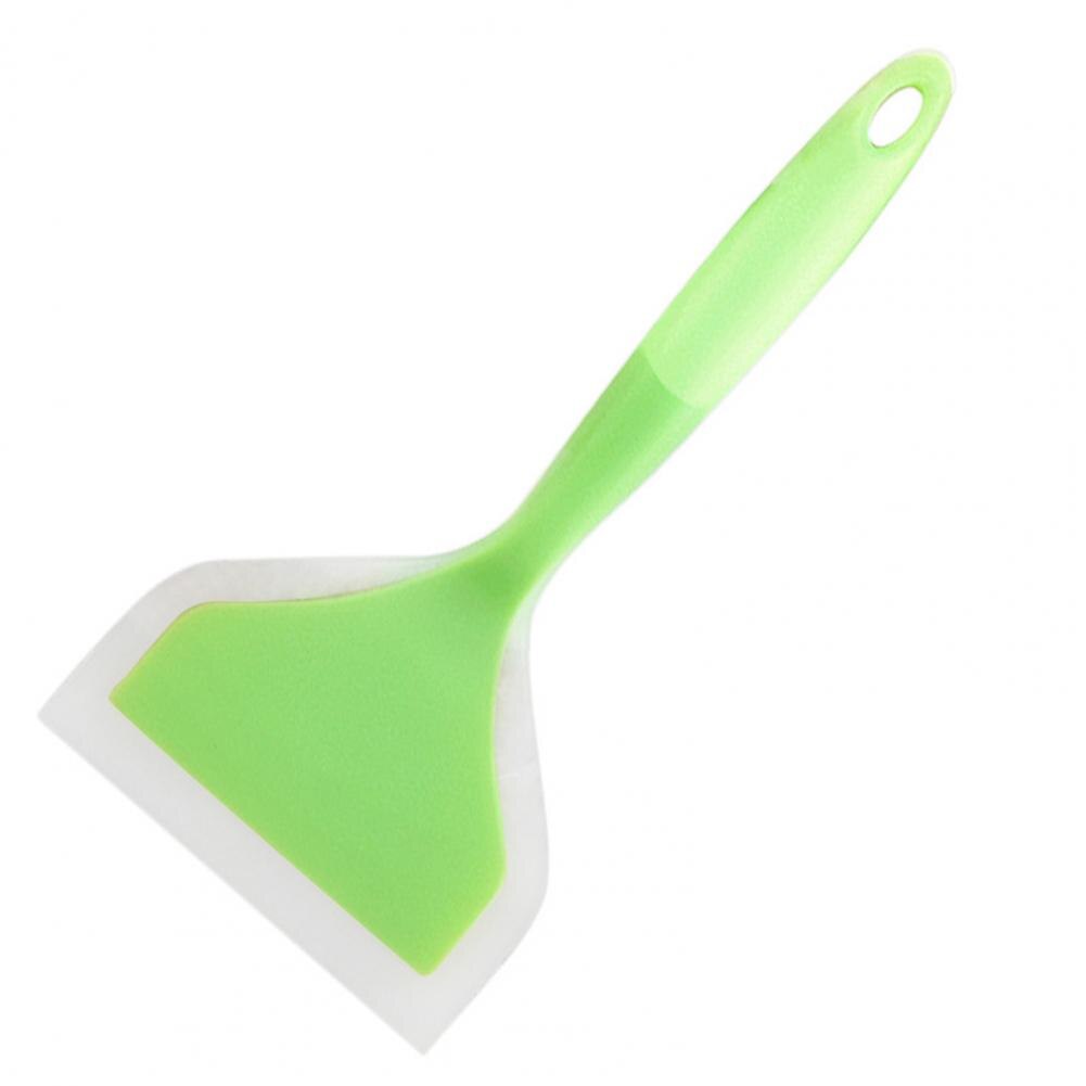 Silicone Spatula Lightweight Kitchen Accessory Silicone Beef Meat Egg Kitchen Wide Scraper Pizza Shovel Baking Spatula Tool: Green