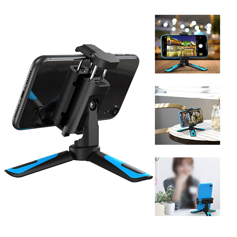 APEXEL Universal Camera Tripod Portable Stretch Handheld Tripod With Mobile Phone Clip Smartphone For Gopro xiaomi iPhone