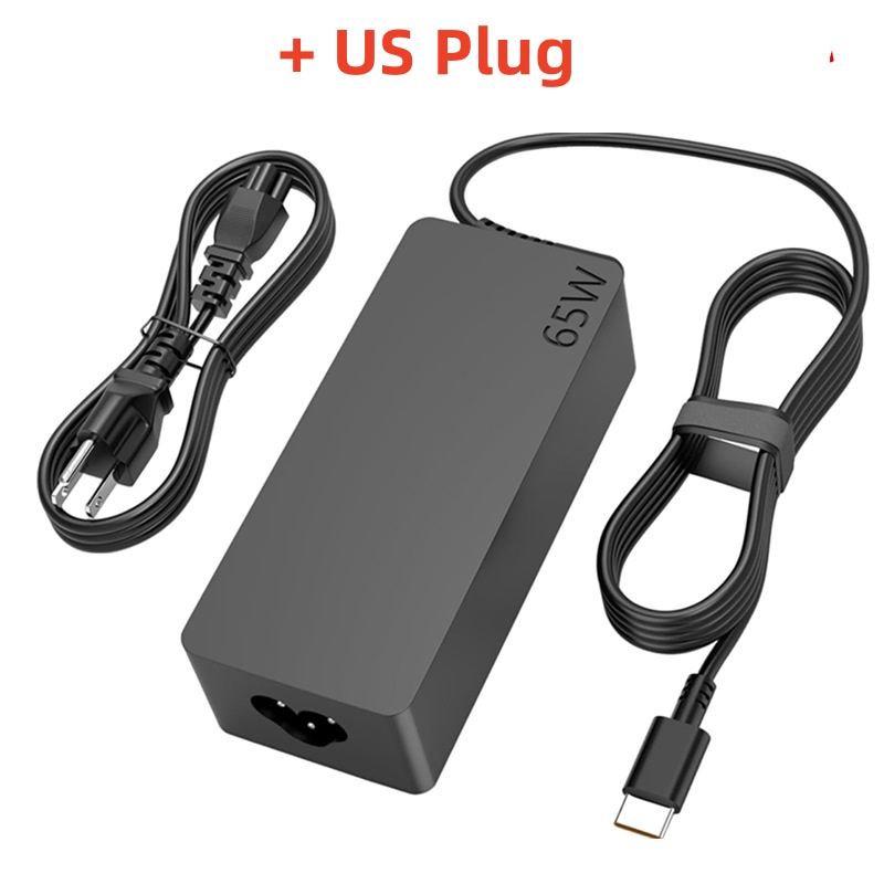 65W Type C 20V 3.25A USB C Laptop Power Adapter AC Charger For Lenovo Thinkpad X1 Carbon Yoga X270 X280 T580 P51 P52s E480 E470