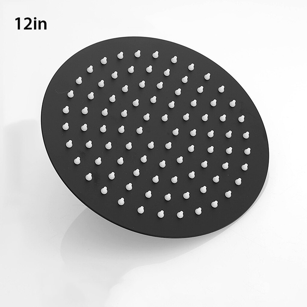 8/12 inch Rainfall Shower Head Stainless Steel Square Round Rain Shower Head Pressurized Big Shower Head: 04