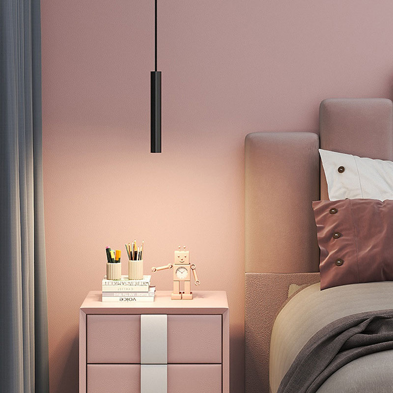 Petite Suspension LED Réglable à Tête Unique, Luminaire Droit, Idéal pour une Chambre à Coucher, une Réception, une Fenêtre ou un Restaurant, 7W