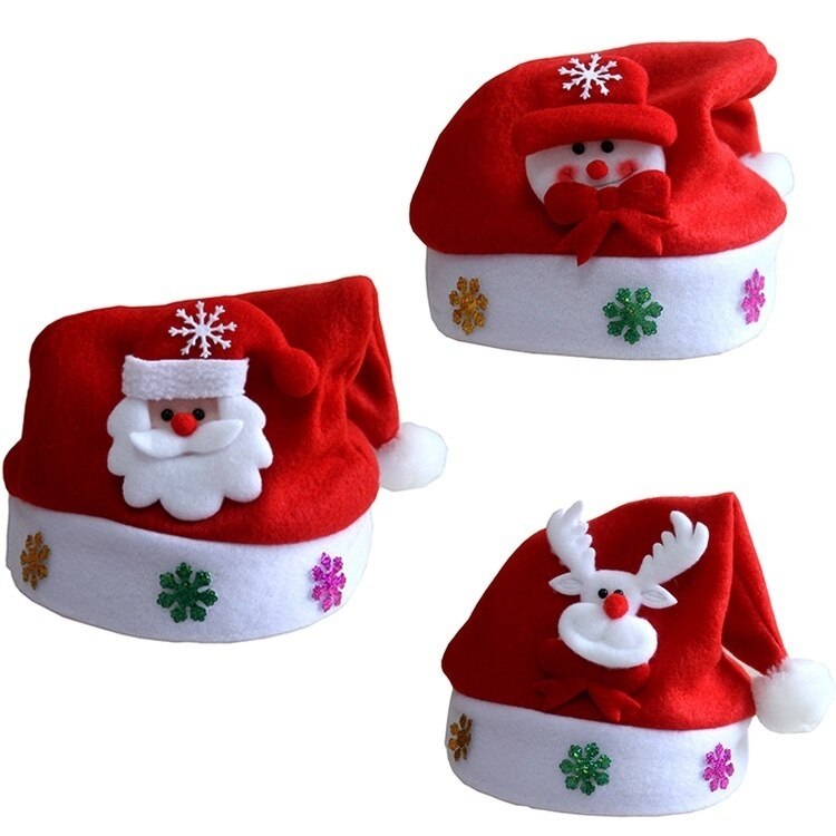 1 st barn led jul hatt jultomten ren snögubbe xmas mössa jul hattar barn