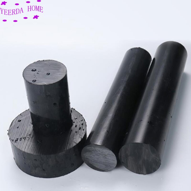 120mm length PA6 PA66 nylon rods sticks cylinder polyamide rod stick BLACK 20mm-50mm Outer diameter