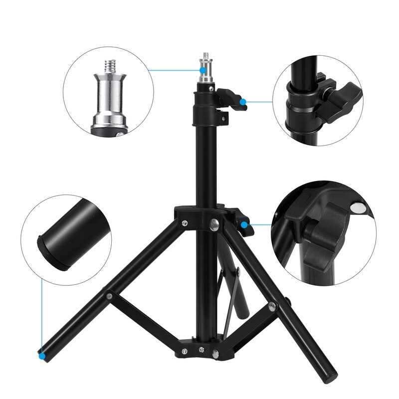 Photography Studio Adjustable 38-70cm Light Stand Photo Tripod For Camera Photo Lamp Bracket Holder Softbox