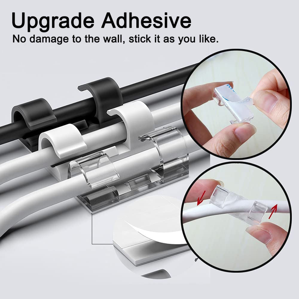 Kabel Organizer Muur Desktop Zelfklevende Draad Winder Usb Opladen Data Line Manager Snoer Houder In Auto Gps Apparaten Kabel Klem