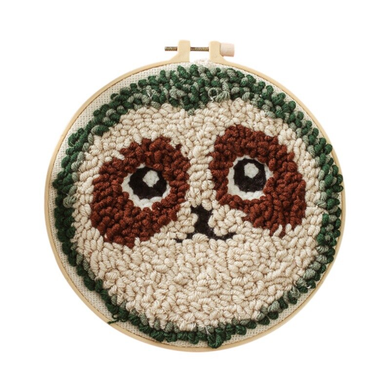 1 Sets Embroidery Starter Kit With Pattern and Instructions Cross Stitch Set Stamped Embroidery Kits DIY Handmade Sewing Crafts: E