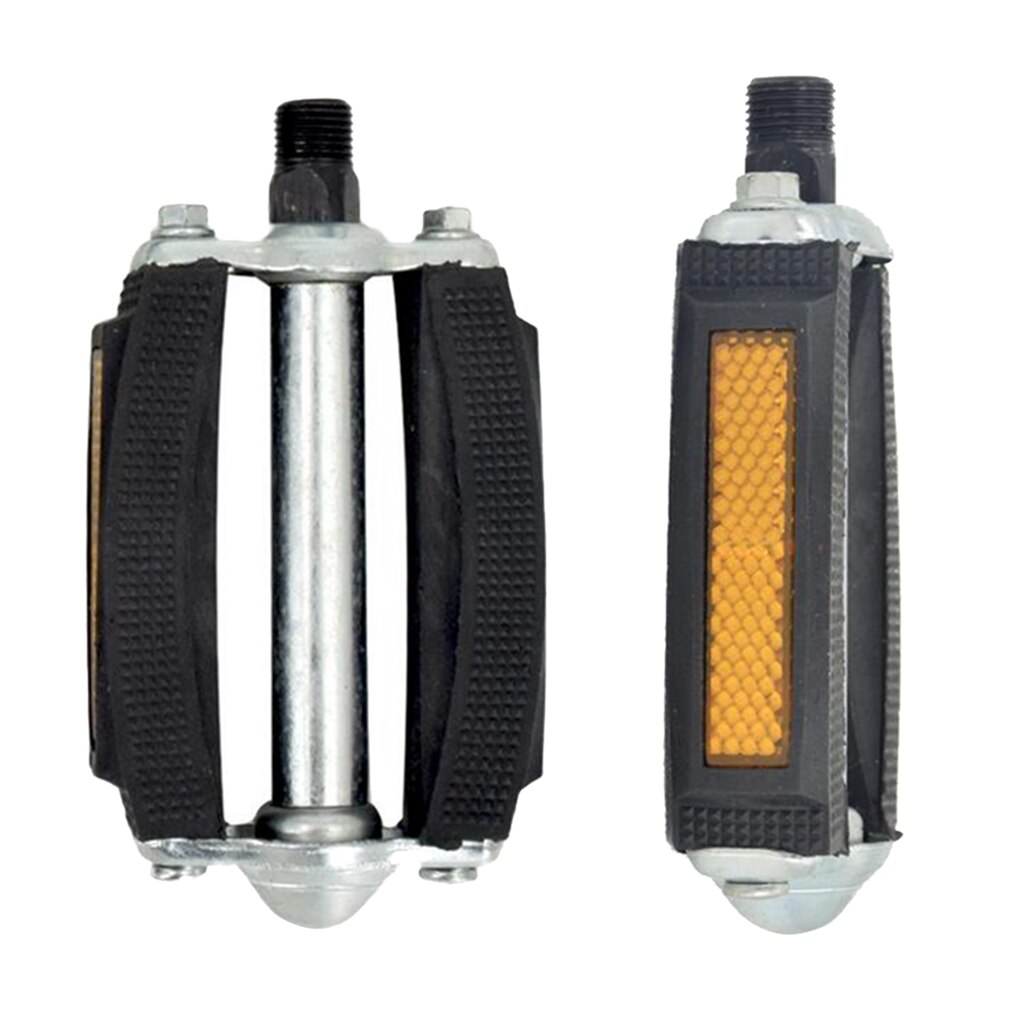 Anti-Slip Bicycle Pedal Rubber Block Pedals Vintage Retro Style Mountain Road Bike Flat Pedal Cycling Pedals Cycling Parts: Black
